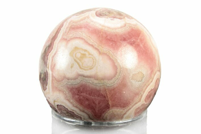 Polished Rhodochrosite Sphere - Argentina #243199